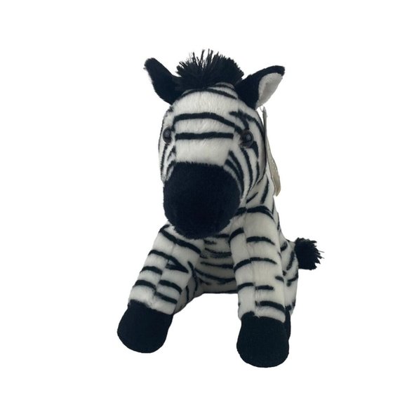 Aurora Destination Nation Zebra 12” Plush Stuffed Animal Toy Jungle Safari - Picture 1 of 8
